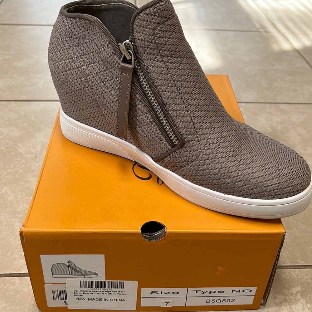 Woman’s Wedge Bootie Sneakers